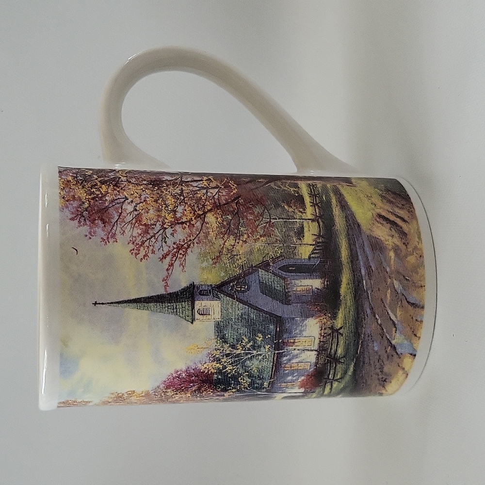 2001 Thomas Kinkade Coffee Mug The Aspen Chapel